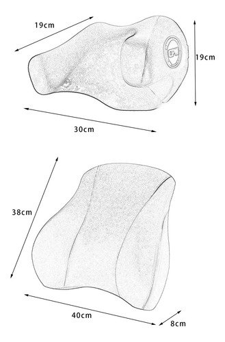 Soporte Lumbar Para Coche, Cojín Trasero, Juego De