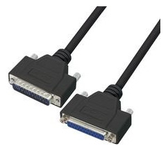 L-com Csmnb25mf-15 cable Computadora Serial Color Negro