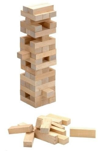 Jenga Yenga Juego De Ingenio Y Habilidad De Madera 54 Piezas