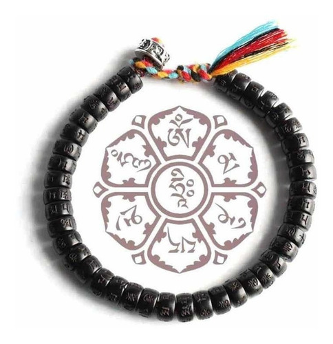 Set Pulsera Tibetana Protección, Abundancia Y Pulsera Buda Diámetro 18 Cm