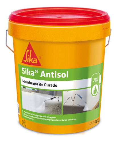 Antisol Sika Tineta 18 Litros Membrana De Curado (1420241)