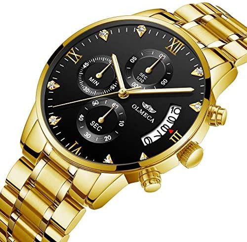 Dreaming Q&p Relojes De Pulsera Para Hombre De Acero Dorado