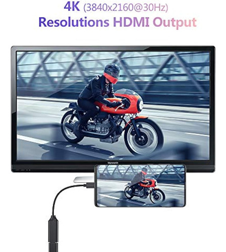 Raycue Adaptador Usb C A Hdmi 4k Para Mac Os,