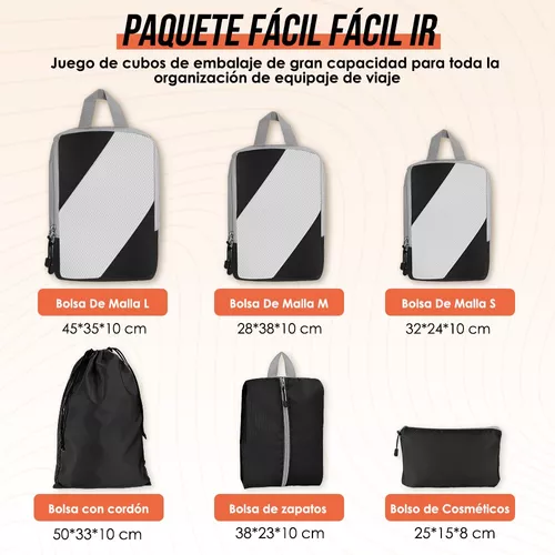 Paquete de 4 bolsas de lavandería de viaje, organizador de ropa sucia,  plegable, lavable, pequeña bolsa de lavandería para maleta con cremallera y