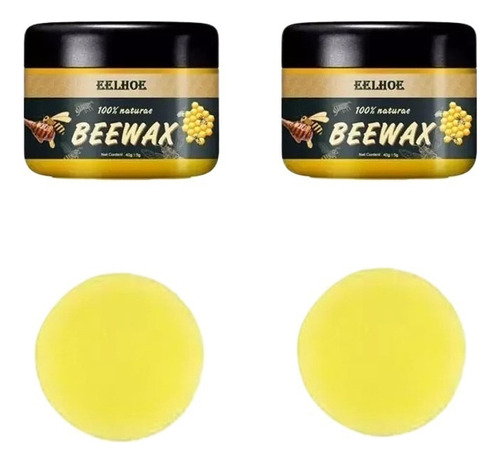 Kit De 2 Potes De Cera De Abeja Cera Abelha Restauradora Mág