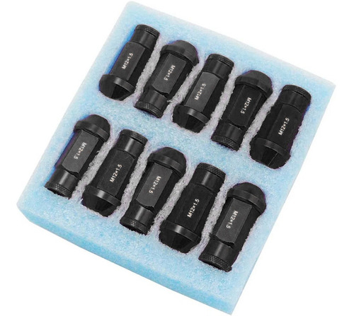 Imagen 2 de 3 de Tuercas Ruedas 12x1.5 Negro A X20 Lug Nuts Jdm - Spa Turbo