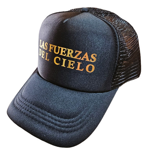 Gorra  Negra Javier Milei Las Fuerzas Del Cielo Dorado