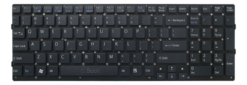 Teclado Sony Vaio Vpc-f23bfx/b Vpc-f23cgx Vpc-f23cgx/b Cor Conforme Imagens Do Anúncio