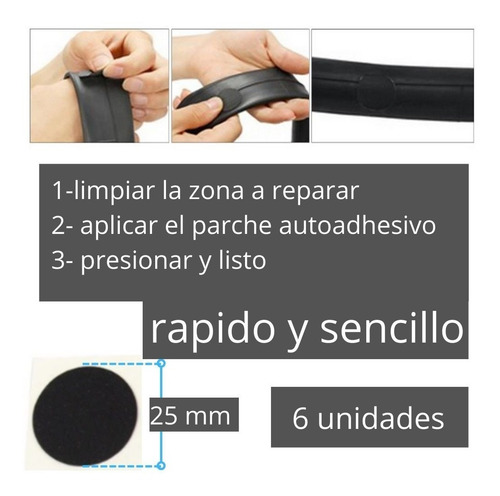 Palancas Saca Cubiertas Reforzadas Mas Parches Autoadhesivos