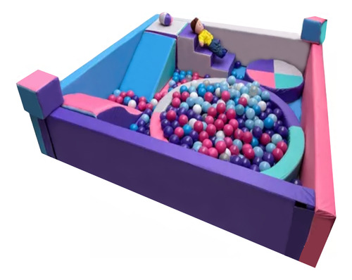 Mega Corral Infantil Estimulacion Recreativa Juega & Aprend Color Fantasia