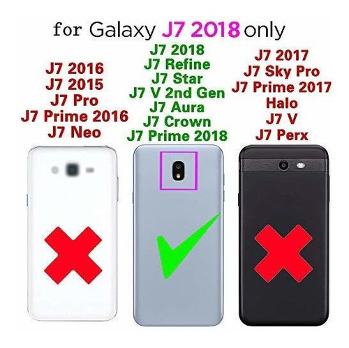 Funda Para Samsung Galaxy J7 Crown / J7 Star /j7 Refine Roja