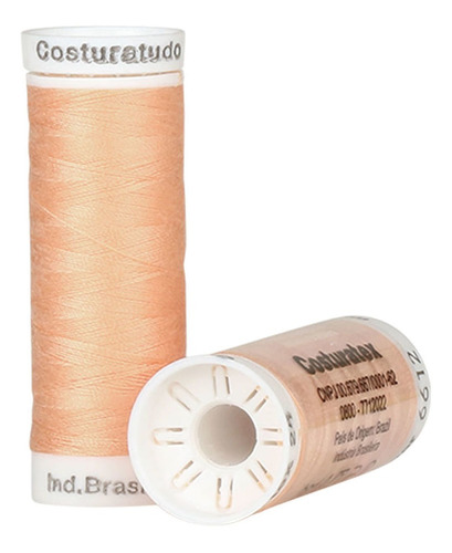 Linha De Costura Costuratudo Costuratex 10 Retros Com 100 Me Cor Coral-claro