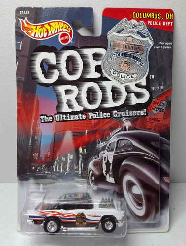 Mattel Hot Wheels 1:64 Cop Rods 57 Chevy 1999 Blanco (Usado)