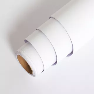 Vinil Adesivo Branco Fosco Decoração Móveis Fogão 3m X 70cm