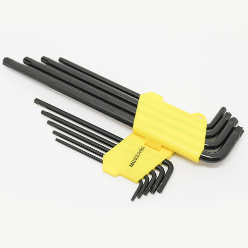 Jogo De Chaves Torx ,hexalobular, T10 A T50, Com 9 Peças