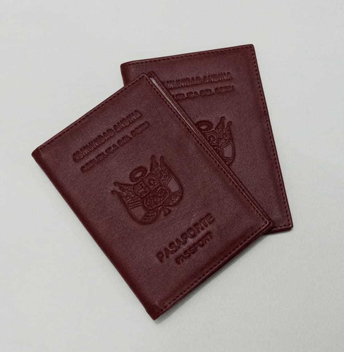 Porta Pasaporte De Cuero
