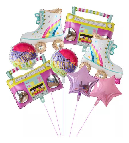 Kit De Decoración Con Globos Inflables, 8 Piezas