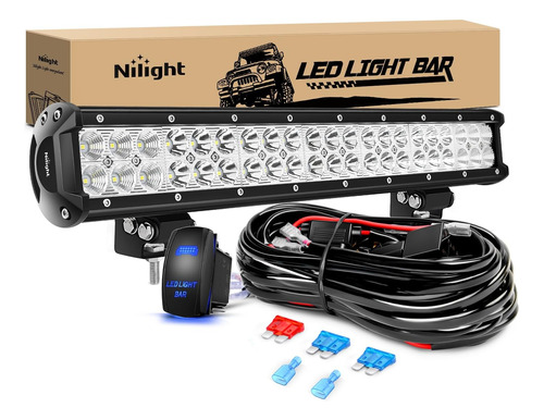 Barra Led De 20 Pulgadas, 126 W, Combo De Inundación Puntual