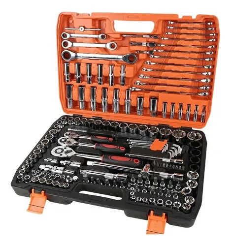 Kit De Ferramentas 151 Peças Profissional Manual: Chaves Catraca ...