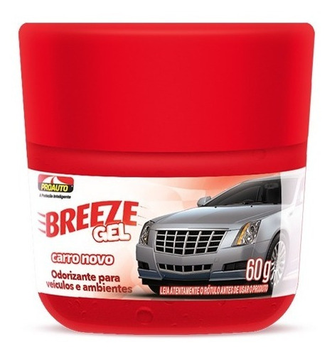 Imagem 1 de 2 de Cheirinho Breeze Gel Cheiro De Carro Novo Proauto Pro1036