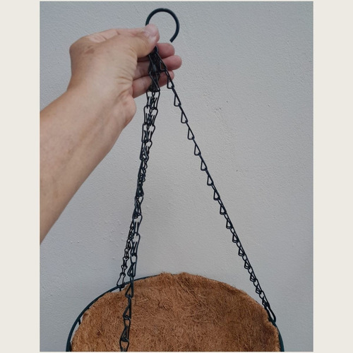 Vaso De Coco Suspenso Redondo Vertical Orquídea Ornamentais