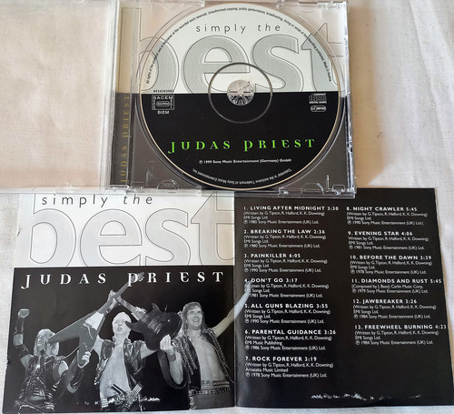 Cd Judas Priest - Simply The Best 1er Ed. Heavy Metal Maiden (Usado)