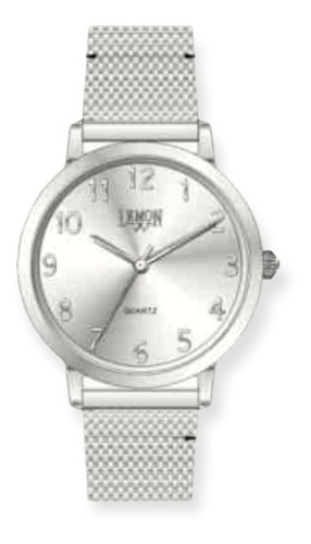 Reloj Mujer Lemon Malla De Metal Plateado Modelo L1583-19