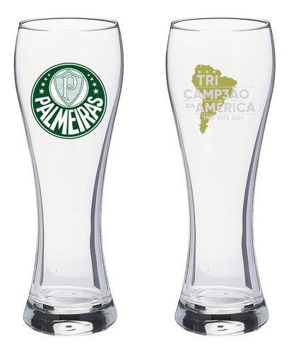 Copo Weiss Beer 670 Ml - Palmeiras Tricampeao Cor Transparente