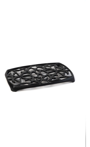 Set 2pz Gourmet Lafont Hierro Esmaltado Olla + Posaolla Oval Color Verde / Negro