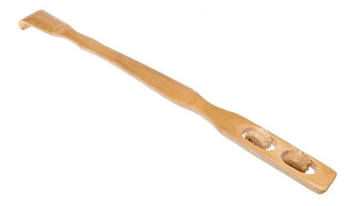 Imagem 4 de 6 de Coçador E Massageador Corpo Costas Bambu - Antistress