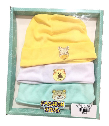 Set De Gorros Gorritos Para Bebe X3 