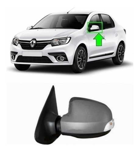 Espejo Renault Symbol 2018/2021 Izq O Der Con Luz