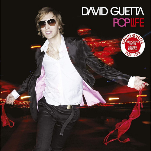 David Guetta Pop Life Vinilo Doble Rojo Transparente