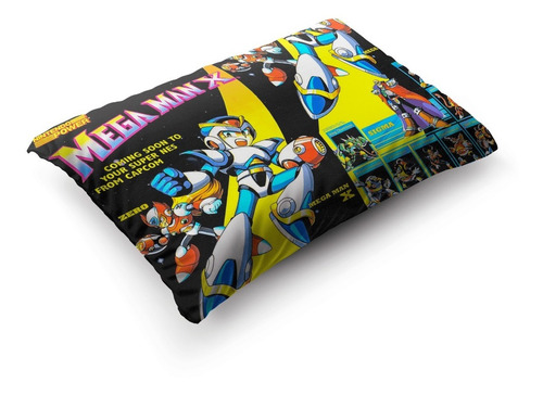 Imagen 4 de 5 de Funda De Almohada Mega Man X 70x45cm Vudú Love