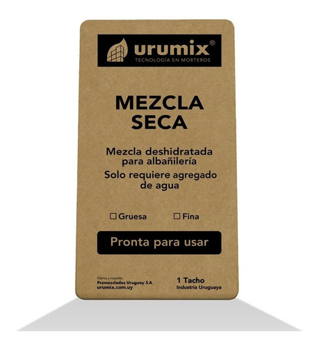 Mezcla Fina Seca ( 5 Bolsas X 25 Kgs. )