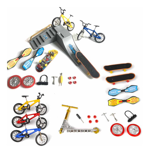 Set De Bicicleta Bmx Con Punta De Dedo, Miniscooter, De Dos