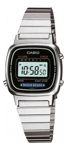 Reloj Casio Mujer La-670wa Vintage Retro Plateado