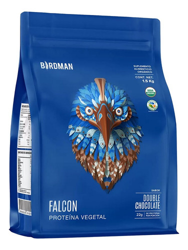 Proteína Orgánica Vegana Chocolate Birdman Falcon 1.5 Kg
