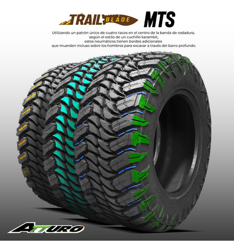 Atturo Trail Blade Llanta Mts 37x12.50 R17 Lt 124q