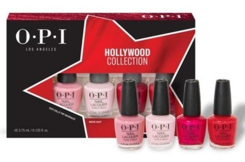 Colección Esmalte Hollywood Mini Tallas X 4 3,75 Ml De O.p.i