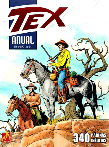 Tex Anual N° 24 - 340 Páginas - Em Português - Editora Mythos - Formato 15,5 X 21 - Capa Mole - Lacrada - 2022 - Bonellihq A23