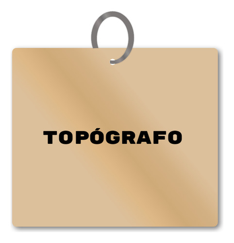 Chaveiro Topógrafo Mdf Faculdade Rh C/ Argola