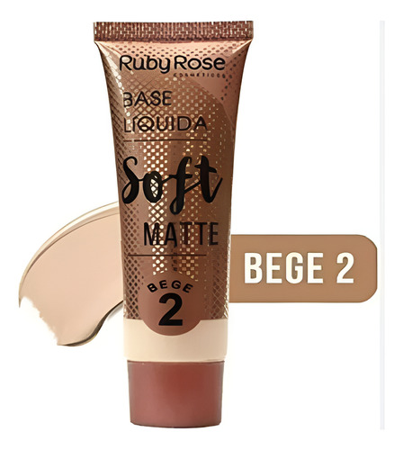 Base Liquida Ruby Rose Soft Matte Bege 2