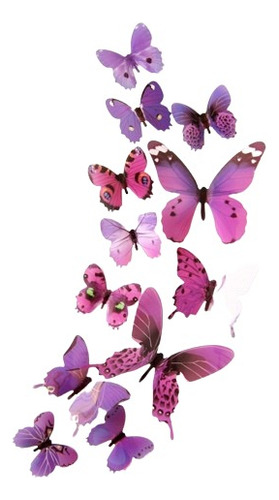 Mariposas Adhesivas 3d Para Decoración Hogar