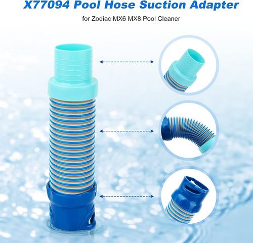 Reemplazo Zodiac Mx6 Pool Systems X77094 Adaptador De Succió