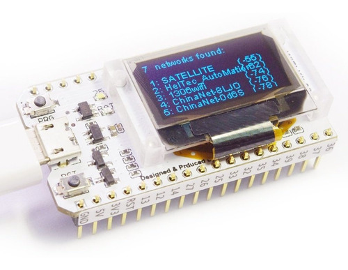 Hiletgo Esp32 Oled Wifi Kit Esp-32 Pantalla Oled Azul De 0.96 Pulgadas Wifi + Bluetooth Cp2012 Placa De Desarrollo De In