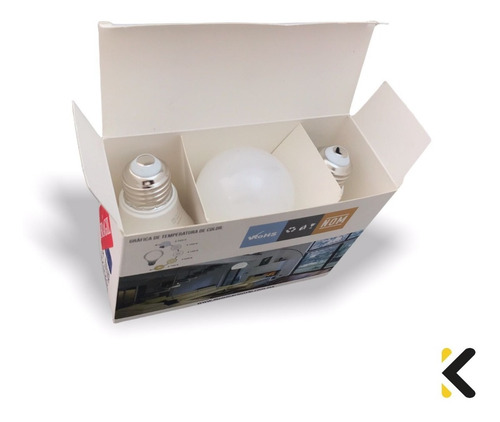 Imagen 6 de 8 de Foco Led Luz Blanca 60w Equivalente 3 Pack Precio Oferta!
