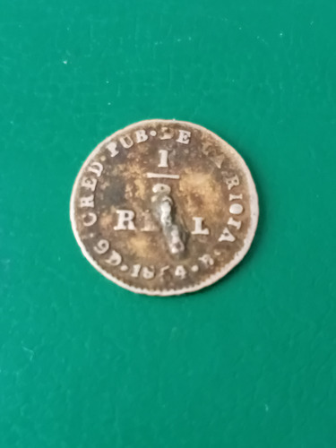 Argentina La Rioja 1854 1/2 Real Plata (Usado)