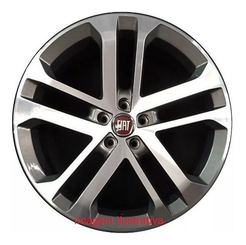 4 Calotinha Centro Tampinha Roda Fiat Toro Freemont Emblema