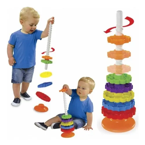 Giro Mágico Dismat Brinquedo Educativo Para Bebê 1 Ano Mk326